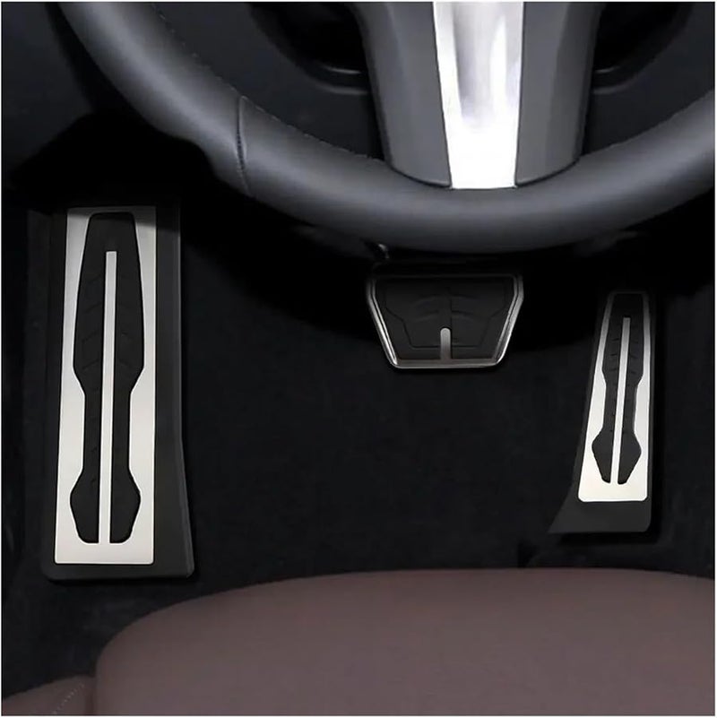 BMW 3 Series 4 Series 2020 غطاء دواسة فرامل الوقود من الفولاذ المقاوم للصدأ MT بدون راحة - Image 2